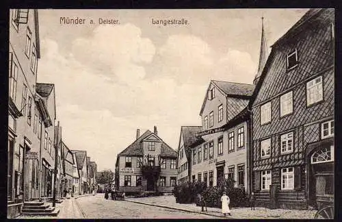 65165 AK Bad Münder am Deister Langestraße Apotheke Drogenhandlung gelaufen 1907