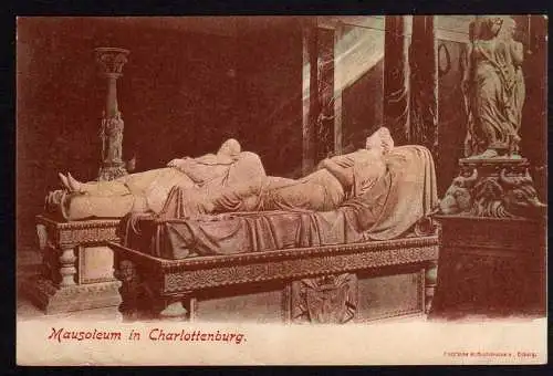 65289 AK Berlin Charlottenburg Mausoleum 1900 Reklame