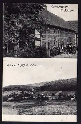 65085 AK Hörsum bei Alfeld Leine Gastwirtschaft H. Pförtner 1917