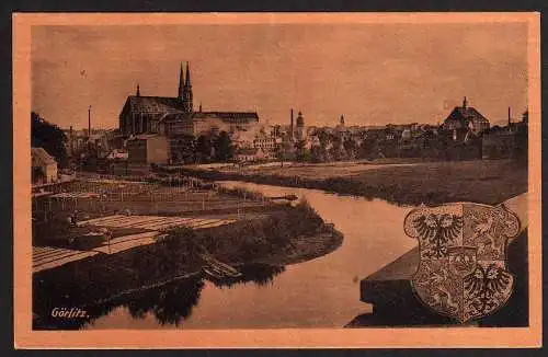 65576 AK Görlitz Wappen 1950