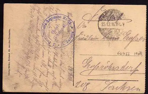  66456 AK Saint-Quentin Zaint-Quinten Frankreich Windmühle Mole 1916 