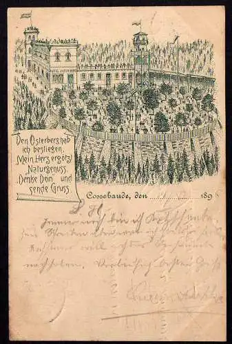 66444 AK Cossebaude Vorläufer 1896 Osterberg Hotel