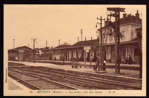 66926 AK Revigny Meuse La Gare bahnhof Gleisseite Quais