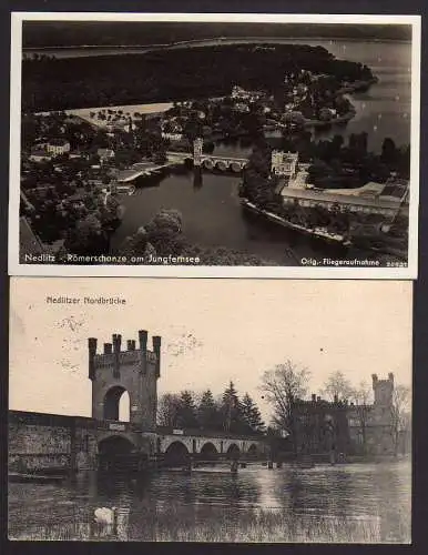 70352 2 AK Nedlitzer Nordbrücke Römerschanze Gasthaus