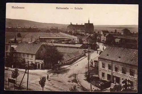 70949 AK Heidenau Schule Haltestelle Kolonialwaren