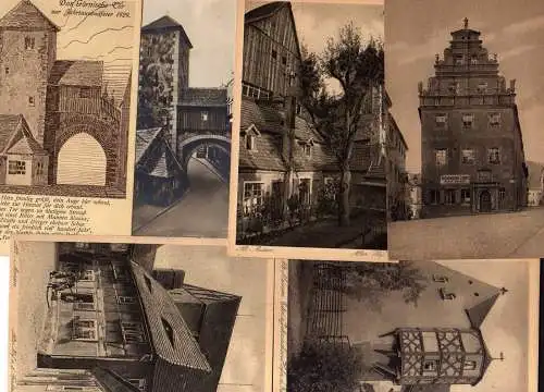 71723 6 AK Meißen1929 Das tausendjährige Meißen Alter Hof a.d. Freiheit