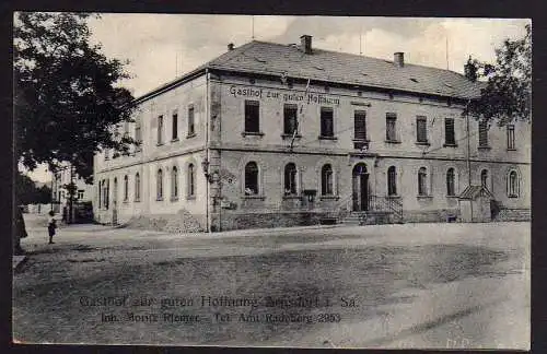 73682 AK Arnsdorf Gasthof zur guten Hoffnung M. Riemer Tel. Amt Radeberg