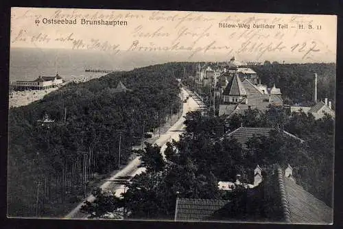 76945 AK Ostseebad Brunshaupten Bülow Weg östlicher Teil 1912