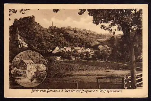77592 AK Hohenstein Untertaunus Nassau Gasthaus Zur Burg