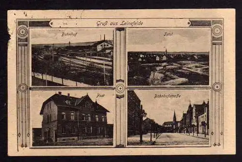 78682 AK Leinefelde Bahnhof Post Bahnhofstraße 1921