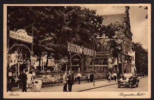 78317 AK Berlin Bötzow Brauerei Bier Ausschank Tiergarten Zelt 1 1931