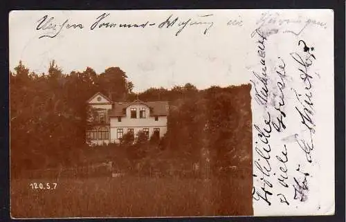 79599 AK Raguhn 1906 Fotokarte Haus unsere Sommer Wohnung in Thürigen 