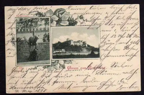 78953 AK Bernburg Schloss Bärenzwinger Bär 1898