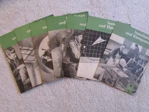 7x Zeitung Zeitschrift Installation und Klempnerei DDR Berlin 1958 1959