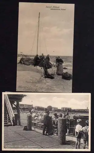 80371 2 AK Ahlbeck Am Bückenkopf 1929 Heimkehrende Fischer 1913