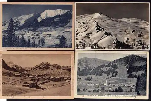 80666 8 AK Riezlern Widderstein Heuberg 1921  Kleinwalsertal Wintersport