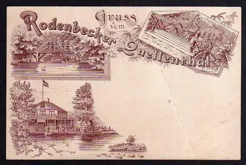 82117 AK Rodenbeck Rodenbecker Quellental um 1900