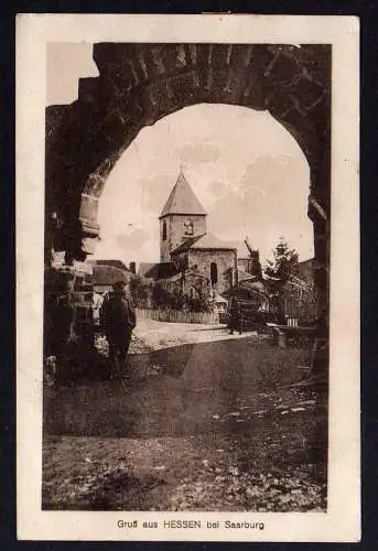 83059 AK Hesse Hessen bei Saarburg Sarrebourg Lothringen Feldpost um 1916