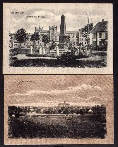 84097 2 AK Haderslev Hadersleben um 1915 Kaserne Denkmal