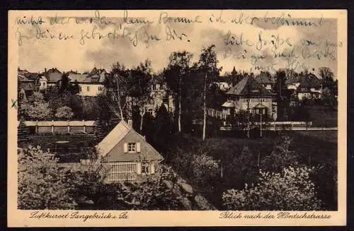 83657 AK Langebrück Blick nach der Höntschstrasse 1943