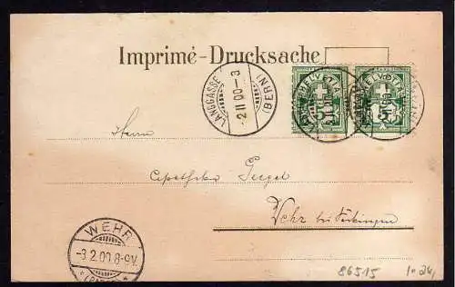 86515 AK Bern Winterlitho 1900 Münster Rathaus Bärenbrunnen