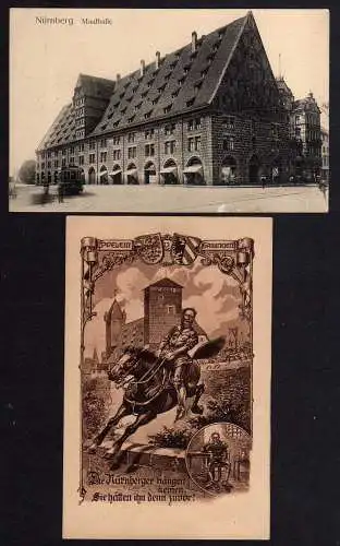 87281 2 AK Nürnberg Mauthalle Die Nürnberger hängen keinen Eppelein v. Gailingen