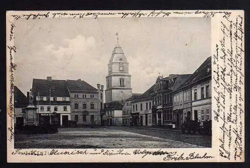 86890 AK Zielenzig Sulecin 1905 Marktplatz Kirche