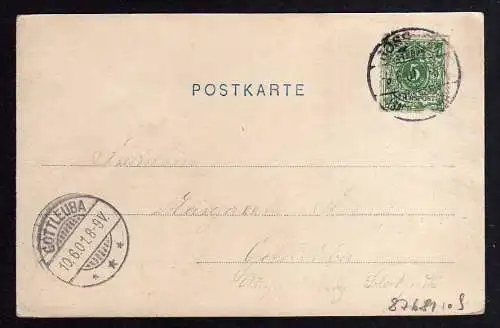87681 AK Gössnitz Unterer Stadtteil 1901