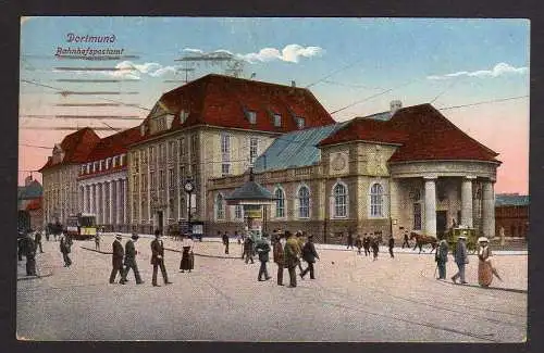 88271 AK Dortmund Bahnhofspostamt 1918