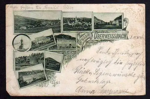 88076 AK Oberweißbach Gasthaus goldener Anker Schießhaus  Gasthaus z. Erbprinzen