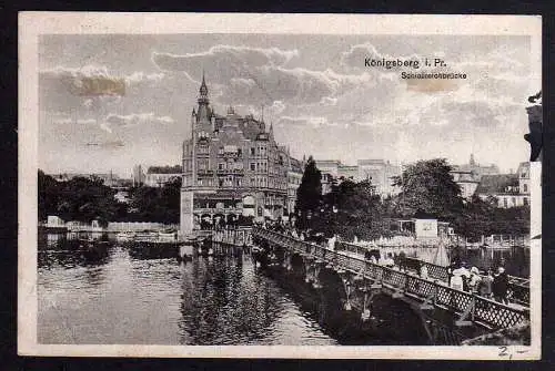 88460 AK Königsberg Pr. Schloßteichbrücke 1920