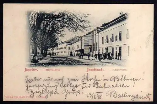 88301 AK Josefov Josefstadt 1898 Hauptwache Böhmen