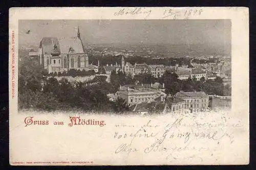 89160 AK Mödling 1898 Kirche