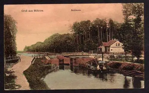 88855 AK Bützow Schleuse um 1915 Schleusenhaus