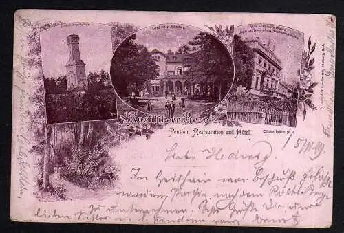 89134 AK Rochlitzer Berg Pension Restaurant Hotel 1899