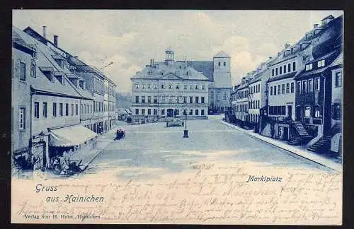 89141 AK Hainichen Marktplatz 1899