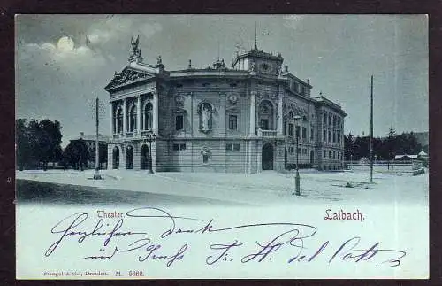 89490 AK Ljubljana Laibach 1899 Theater