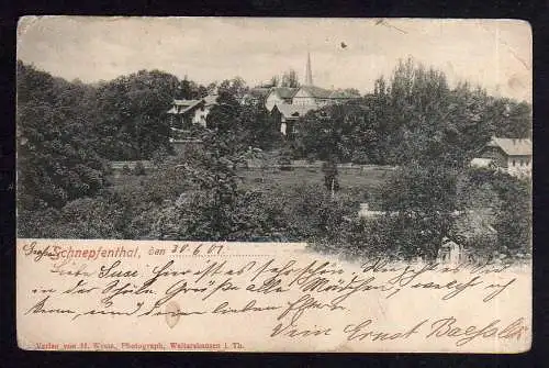 89439 AK Schnepfenthal 1901  Waltershausen
