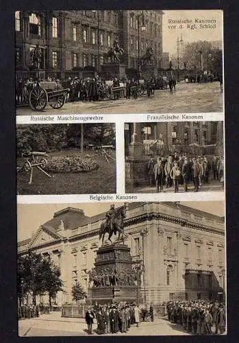 89984 AK Berlin um 1915 Sieges Trophäen russische Kanonen Maschinengewehre
