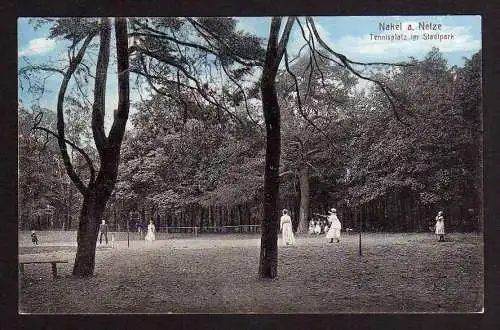 90232 AK Nakel an der Netze 1912 Tennisplatz im Stadtpark Tennis
