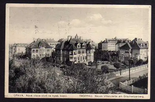 91487 AK Opava  Troppau Villen Gilschwitzerberg 1930