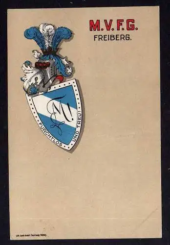 91682 AK Studentika M.V.F.G. Freiberg Furchtlos un treu