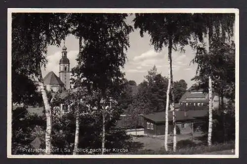 91410 AK Pretzschendorf Kirche um 1940