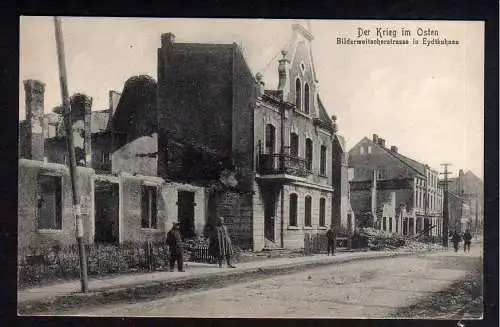92415 AK Eydtkuhnen Bilderweitscherstrasse Krieg im Osten Ruinen 1918