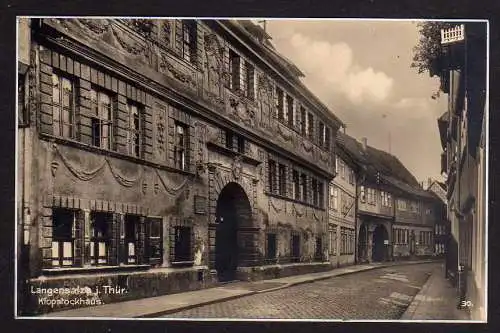 92885 AK Langensalza Klopstockhaus um 1930