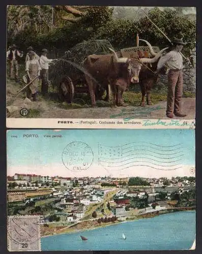 92975 2 AK Portugal Porto 1907 Costumes dos arredores