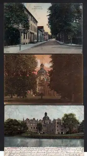96262 3 AK Bückeburg Herminen Strasse 1906 Residenzschloss 1908 1907