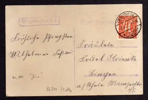 96911 AK An der Düna Fotokarte um 1918 Kriegshülfe 6 K. D.