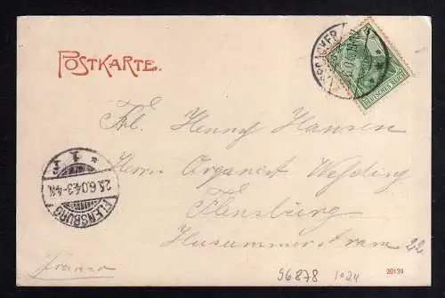 96878 AK Broager Broacker 1904 Dänemark Clausens Theater Salon Etablissement