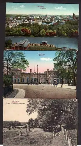 96499 3 AK Insterburg Bahnhof Lenkeninker Promenade 1908 Ostpreußen
